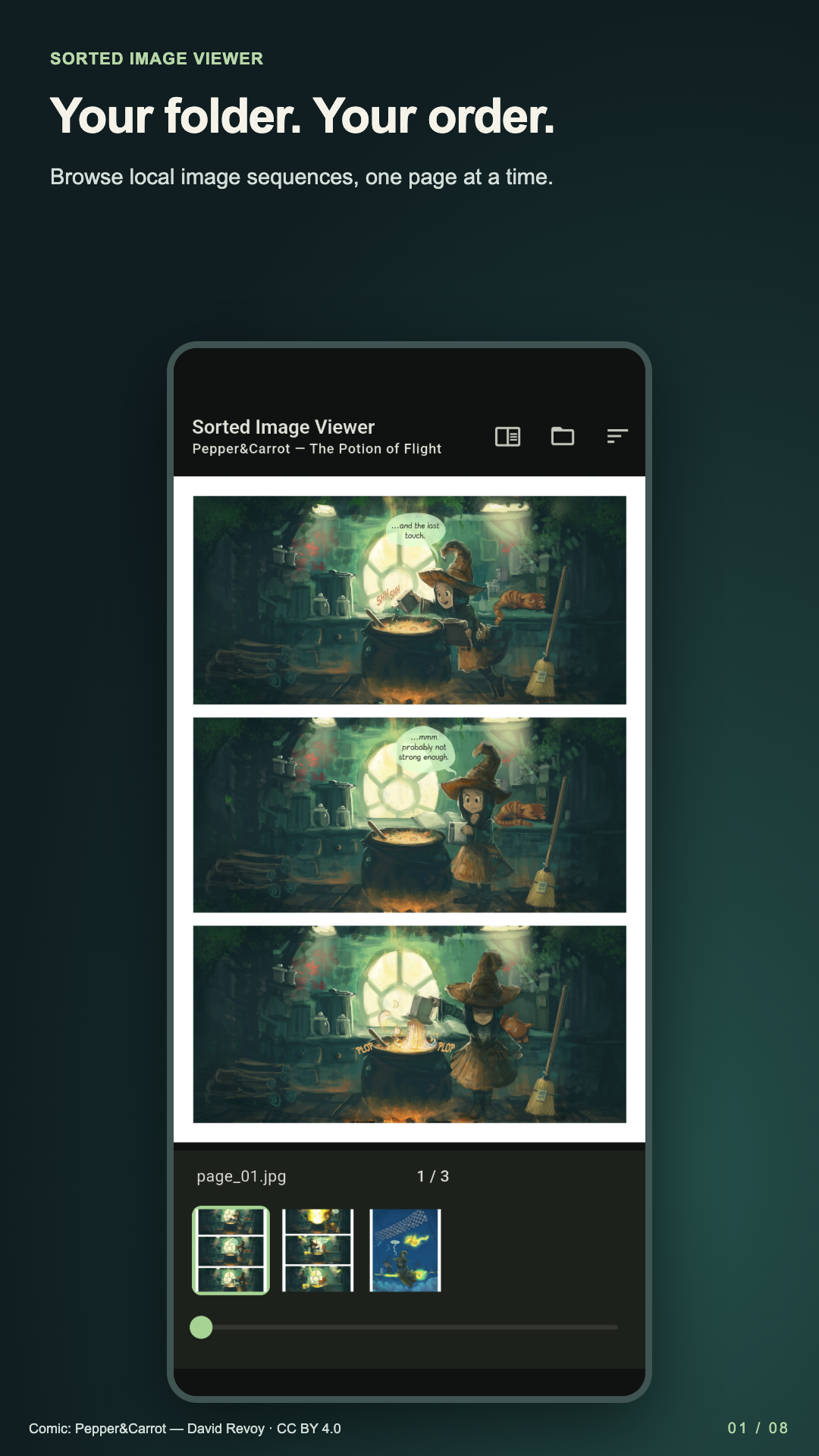 Sorted Image Viewer app capture 1